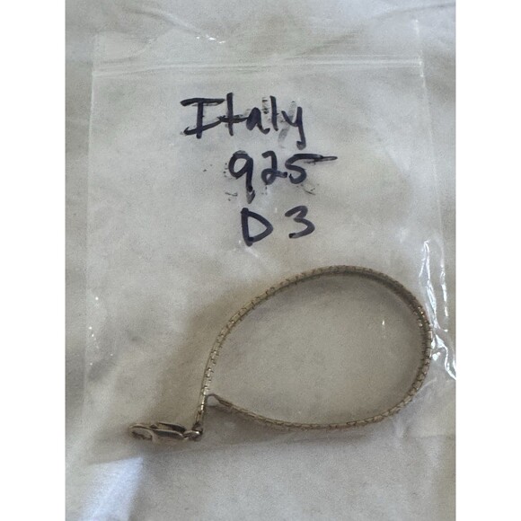Vintage Sterling 925 Gold Vermeil Etched Thick Bracelet 15.25g Made In Italy - Picture 11 of 11